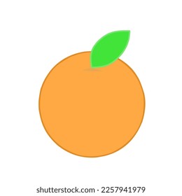 orange vector illustration on white background