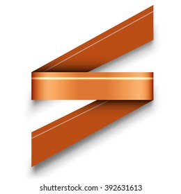 Orange vector infographics design isolated on the white without sample texts. Banner for web design, flyers or design elements. Infographic ribbons.