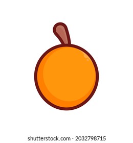 Orange vector isolated on a white background. orange vector illustration.