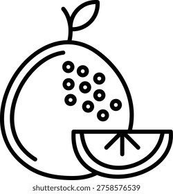 Orange Vector Line Icon Style