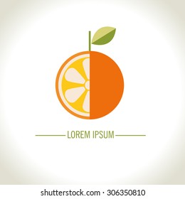 orange, vector logo