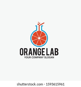 orange Vector Logo Design Template