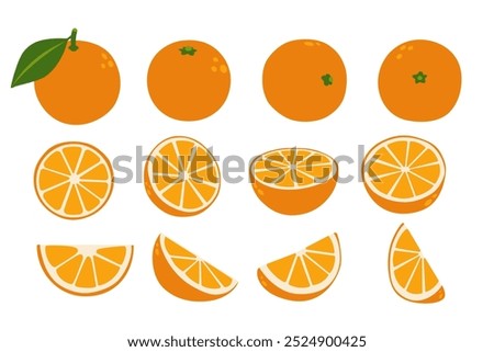 Orange vector logo isolated on white background.