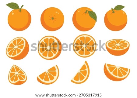 Orange vector logo isolated on white background.