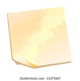 orange vector notes icon with fire