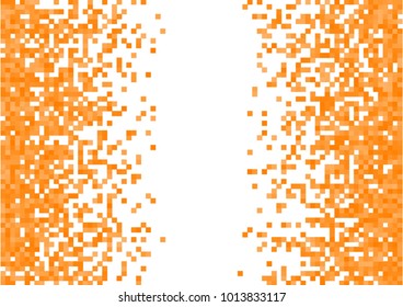 Orange vector pixel background