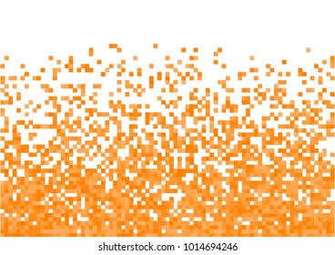 Orange vector pixel background