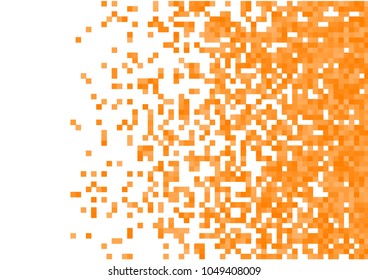 Orange vector pixel background