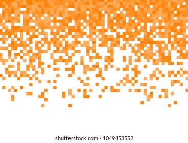 Orange vector pixel background