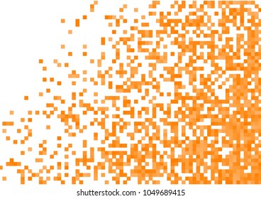 Orange vector pixel background