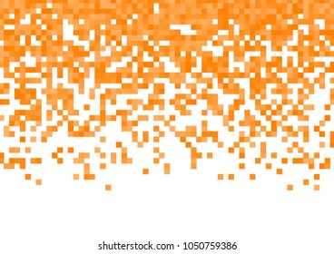 Orange vector pixel background