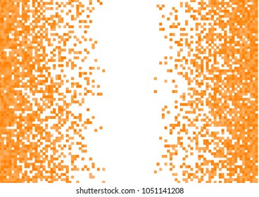 Orange vector pixel background