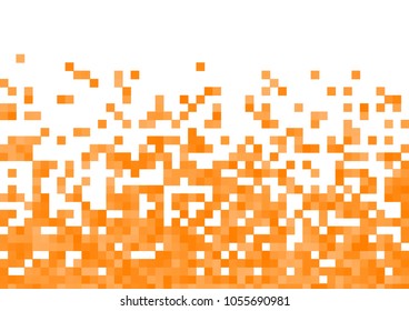 Orange vector pixel background