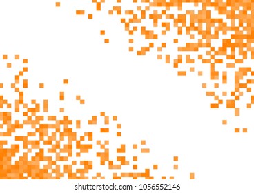 Orange vector pixel background