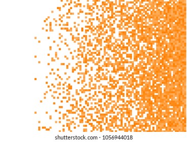 Orange vector pixel background