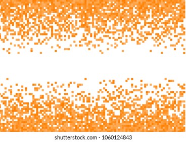 Orange vector pixel background