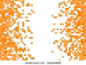 Orange vector pixel background