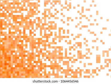 Orange vector pixel background