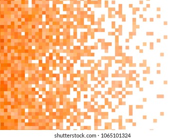 Orange vector pixel background