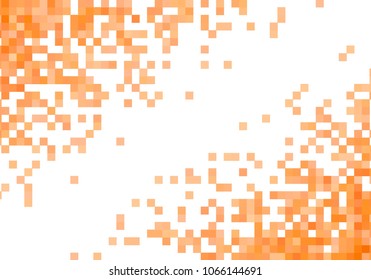 Orange vector pixel background