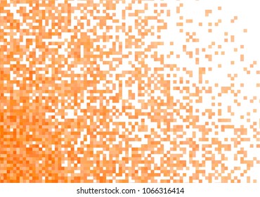 Orange vector pixel background