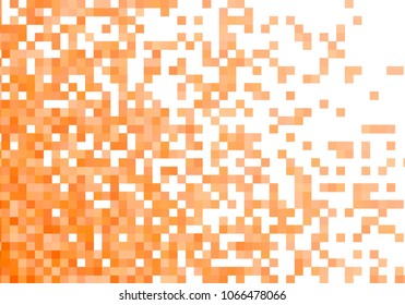 Orange vector pixel background