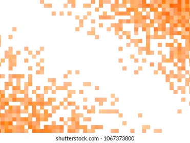 Orange vector pixel background