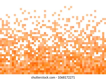 Orange vector pixel background