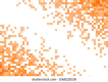 Orange vector pixel background
