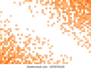 Orange vector pixel background