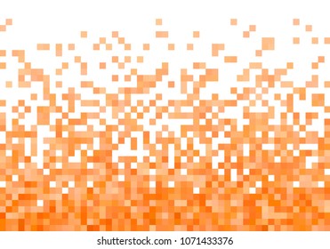 Orange vector pixel background