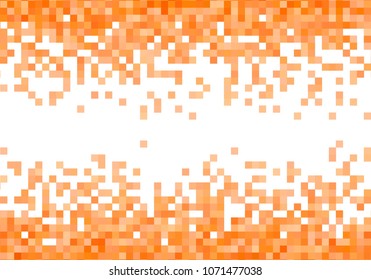 Orange vector pixel background