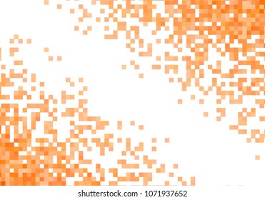 Orange vector pixel background