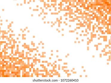 Orange vector pixel background