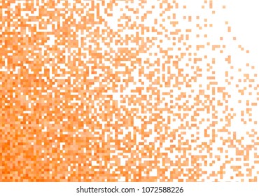 Orange vector pixel background