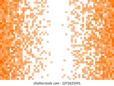 Orange vector pixel background