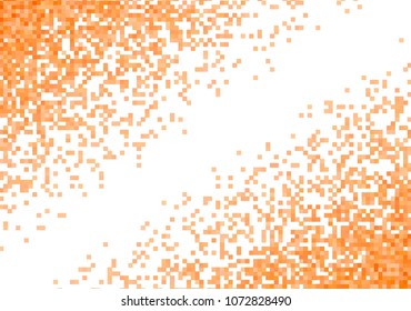 Orange vector pixel background