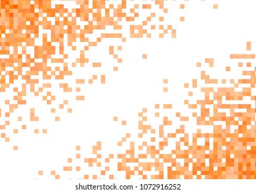 Orange vector pixel background