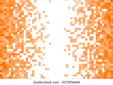 Orange vector pixel background