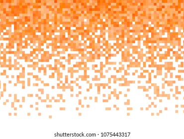 Orange vector pixel background