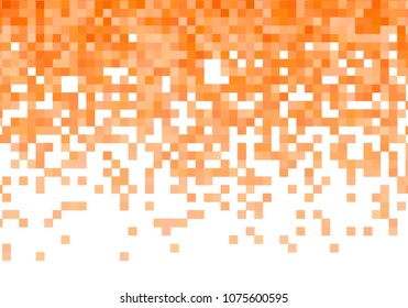 Orange vector pixel background
