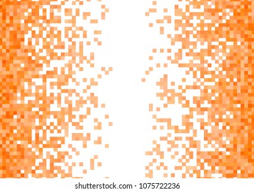Orange vector pixel background