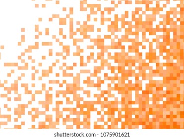 Orange vector pixel background