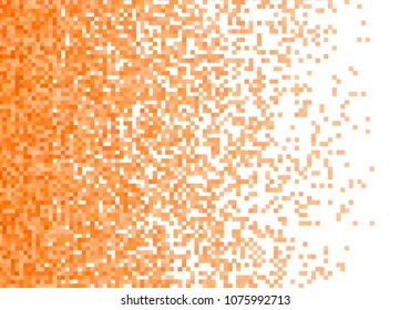 Orange vector pixel background