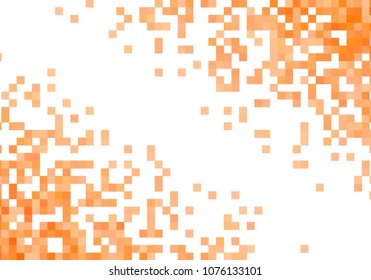 Orange vector pixel background