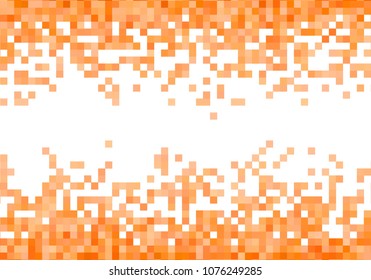 Orange vector pixel background