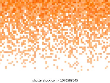 Orange vector pixel background