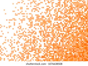 Orange vector pixel background