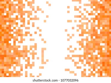 Orange vector pixel background