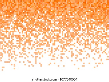 Orange vector pixel background